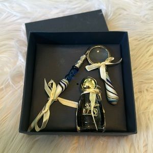 Glass quill and ink set from Venice